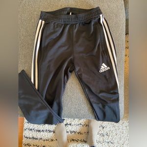 Women’s Adidas Pants. Black. Size small. Has two small pulled stitched. $12